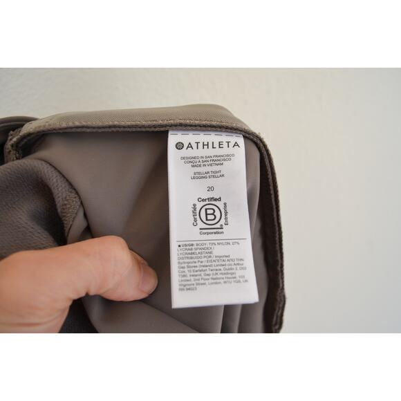 Plus Size Athleta Stellar Tight Legging Grey Size 20 - Picture 6 of 9